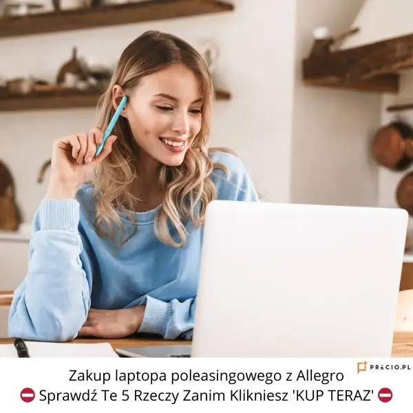 Samsung Notebook - elegancki laptop poleasingowy oferowany na Allegro